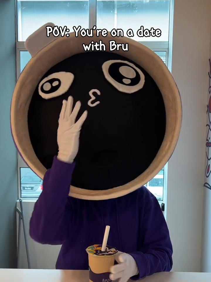 Comel la Bru ni kan 🤭​ #Tealive #TealiveBru #BruTheMascot #Tearista