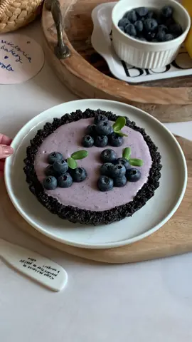 Bluberry cheese pie 🫐 #pie #blueberry #cheesecake #dessert #ห้องครัวtiktok 