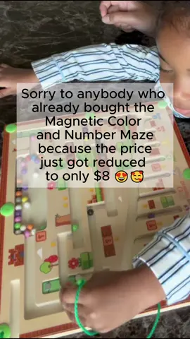 Q les parecio este juego ? Lo q mas me gusta es lo mucho q se concentran para lograr su objetivo #tiktokshopfinds #TikTokShop #game #magnetcountingmaze 