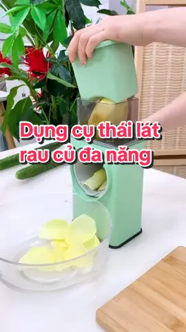 Dụng cụ thái lát rau củ đa năng kèm 6 lưỡi dao giúp bạn có thể cắt lát, cắt nhỏ tuỳ ý #maythailatcuqua #maythailatcuquadanang #maythailatraucu #dungcuthailat #maythailatraucudanang #giadungthongminh 