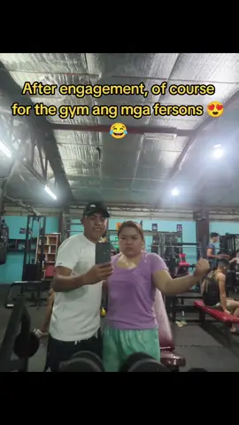 Day 1 ngayon, tapos day 1 ulit sa mga susunod na araw. hahaha 🤣 #gym #afterengagement #anthonyandstella 