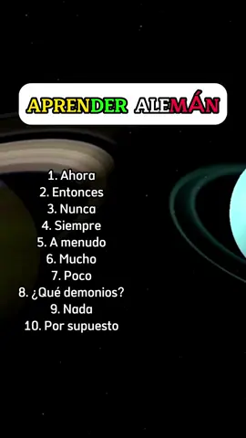 Traduce estas 10 palabras al alemán. #aprenderaleman #alemanfacil #aprenderentiktok