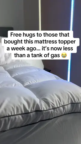 CRYING BECAUSE I GOT MINE FOR $60!!! CANT BELIEVE THEY ARE $35 NOW 😢 #mattresstopper #mattresstoppers #mattresstopperrecommendation #viralmattresstopper #bettersleep 