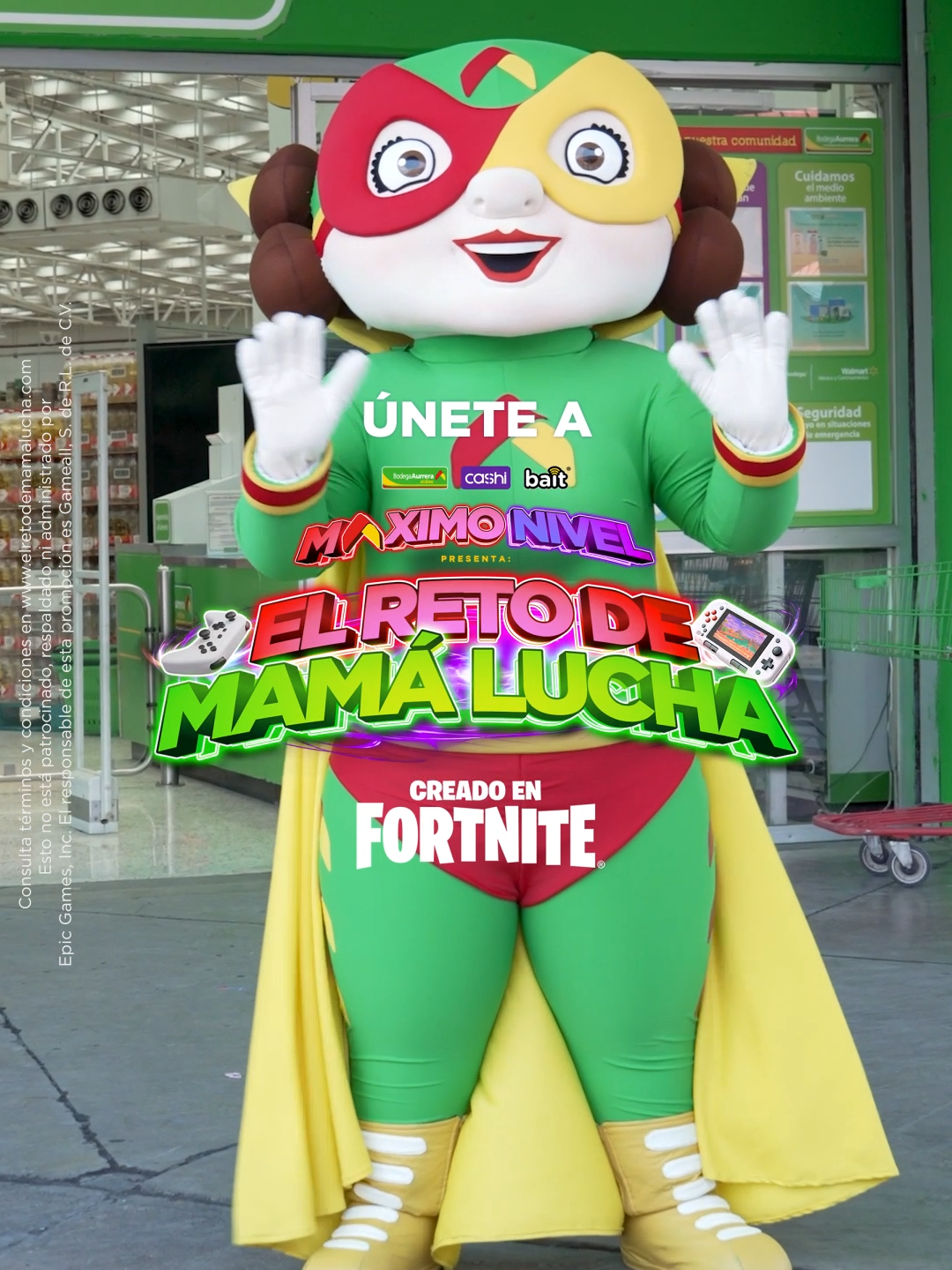 ¡Acompaña a Mamá Lucha en esta aventura gamer y gana miles de pesos en premios! 🎮 Compra en Bodega Aurrera, regístrate y descubre cómo llegar al Máximo Nivel. #ElRetodeMamaLucha #fyp #gaming #Fortnite#gamer