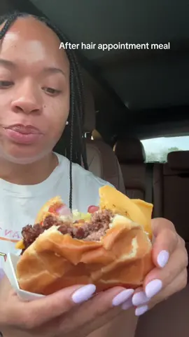 That out of the chair meal hits different #mukbang #burger #cheeseburger #culvers #columbus #double #fyp