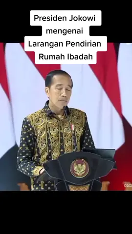 Pidato Presiden Jokowi Mengenai kebebasan ber 