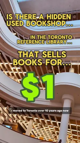 i have been to the toronto reference library SO MANY TIMES and i have missed this shop every time! i found a graphic novel, a book i have been meaning to read since high school, and two advance reader copies 👀. i didn't even see a google maps listing for it, so definitely a true toronto hidden gem. also the people working in there were very nice so i thought I'd make a quick video!! #toronto #yongeandbloor #torontothingstodo #torontohiddengems #bookshops #usedbooks #thrifting #torontofinds #books #used 