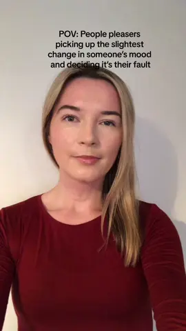 Research shows when you’re anxious you are more likely to pick up on changes in someone elses mood, but you blame youself for that change when it’s often something else (eg. the person is tired in general) #peoplepleasing #pefectionism #psychology #rebeccaanderson #privatepractice This video is general in nature and does not replace your GP or therapist 