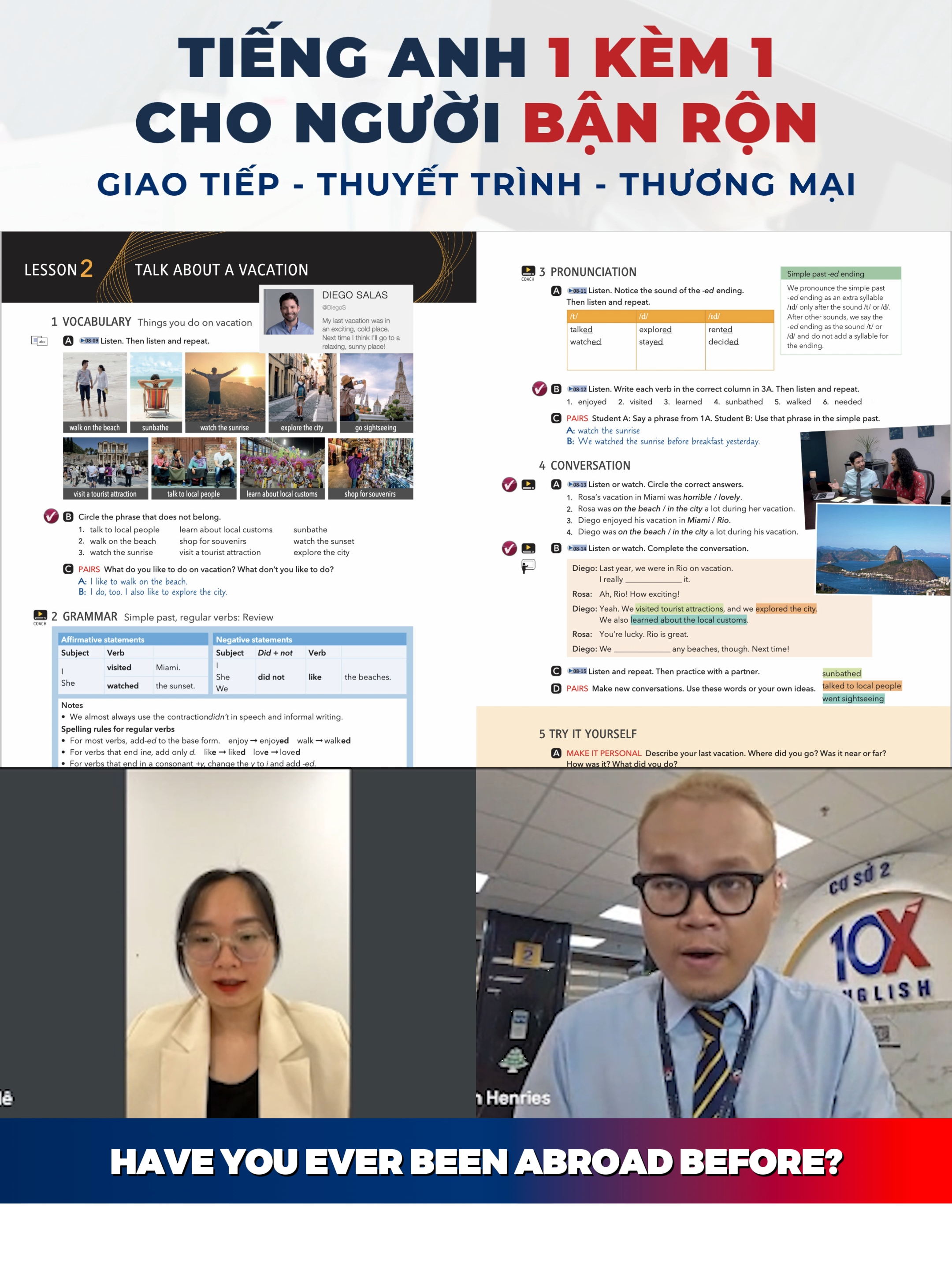 TÌM ĐÂU NƠI THỰC HÀNH TIẾNG ANH GIAO TIẾP DÀNH CHO NGƯỜI MỚI BẮT ĐẦU? 👉10X English là sự lựa chọn tốt nhất cho người đi làm lại Bình Dương nay ra mắt KHÓA GIAO TIẾP ONLINE CHUẨN MỸ. Chỉ sau 1h/ngày, lấy lại động lực học Tiếng anh và thành thạo giao tiếp với người nước ngoài tại, nhờ: ✅ 𝑷𝒉𝒖̛𝒐̛𝒏𝒈 𝒑𝒉𝒂́𝒑 𝑻𝑷𝑹:: Học viên học từ vựng thông qua phản xạ toàn thân, giúp ghi nhớ lâu và nhanh hơn gấp 3 lần ✅ 𝑴𝒐̂𝒊 𝒕𝒓𝒖̛𝒐̛̀𝒏𝒈 𝒈𝒊𝒂̉ 𝒍𝒂̣̂𝒑: Lớp thực hành mô phỏng các tình huống giả lập như ở nước Mỹ, học viên nhập vai, giao tiếp và phản biện dưới sự hướng dẫn nhiệt tình của giáo viên bản xứ. ✅𝑯𝒐̣𝒄 𝒗𝒊𝒆̂𝒏 đ𝒆̂̀𝒖 𝒍𝒂̀ 𝒏𝒈𝒖̛𝒐̛̀𝒊 đ𝒊 𝒍𝒂̀𝒎: 10X mở ra cơ hội kết nối giao lưu giữa những người có cùng nỗi đau với Tiếng Anh, cùng luyện tập và cùng tiến bộ ✅𝑪𝒂̉𝒊 𝒕𝒉𝒊𝒆̣̂𝒏 𝒑𝒉𝒂́𝒕 𝒂̂𝒎, 𝒎𝒐̛̉ 𝒓𝒐̣̂𝒏𝒈 𝒗𝒐̂́𝒏 𝒕𝒖̛̀: Học viên được chỉnh sửa phát âm, accent chuẩn Mỹ, cập nhật liên tục vốn từ vựng hay và ứng dụng với từng ngành nghề. ✅𝑯𝒐̣𝒄 𝒗𝒖𝒊 𝒌𝒉𝒐̂𝒏𝒈 𝒂́𝒑 𝒍𝒖̛̣𝒄: Với sứ mệnh mang đến giải pháp học Tiếng Anh hiệu quả, đơn giản cho người đi làm. Phương pháp dạy tại 10X chú trọng đến trải nghiệm vui vẻ và tích cực của học viên hơn là nặng lý thuyết. ✅100% 𝑻𝒊𝒆̂́𝒏𝒈 𝑨𝒏𝒉: Cộng đồng nói Tiếng Anh mọi lúc mọi nơi tạo nên môi trường giao tiếp cực đỉnh ❗️❗️Chỉ sau 3 tháng Bạn sẽ GIAO TIẾP TỰ TIN - PHẢN XẠ NHANH CHÓNG - TƯ DUY BẰNG TIẾNG ANH với khoá học Giao Tiếp từ mất gốc đến thành thạo của 10X English 👉 Cam kết đầu ra bằng văn bản 🎁 (.) CHI PHÍ HẤP DẪN 👉 Mỗi ngày chỉ bằng cốc trà sữa hay 1 giờ luyện tập, có thể học tập bất kỳ đâu, bất kỳ khung giờ nào cùng giáo viên bản xứ. (.) hoặc inbox để được tư vấn và Trải nghiệm 2 tuần học thử MIỄN PHÍ ngay hôm nay! —------------ 𝟏𝟎𝐗-𝐄𝐧𝐠𝐥𝐢𝐬𝐡 - Hệ Thống Trung Tâm Tiếng Anh Cho Người Lớn Hàng Đầu Bình Dương 📍 CN1: 138 Đường D8, KDC Chánh Nghĩa, TP Thủ Dầu Một 📍 CN2: Lầu 2 toà nhà Ánh Hoàng Kim - 138 đường D, KDC Chánh Nghĩa, TP Thủ Dầu Một 📍 CN3: 140 Nguyễn Văn Tiết, p. Lái Thiêu, TP Thuận An #Tienganhgiaotiep #10XEnglish #Tienganhonline