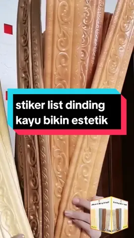 #stikerkayu #stikerdinding #wallpaperdinding #listdinding #wallpaperkayu #stikerlisttembok 