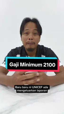 UNICEF saran gaji minima dinaikkan dari 1500 ke 2100. Thoughts? #kerjajer #gaji #minimum 