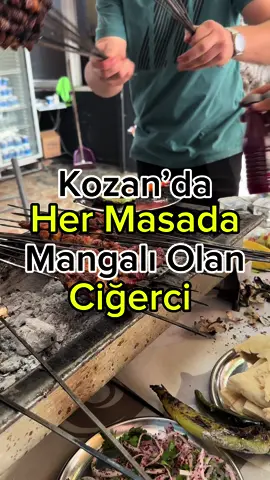 📌Adana Kozan’da salaş bir mekan ; Bağrıyanık Ciğer✅Her masada küçük birer mangal var, ciğer önden pişirilerek getiriliyor ve bu mangallar sayesinde sürekli sıcak olarak tüketebiliyorsunuz.Yolu düşen uğramalı ✅ciğer 190₺ #ciğer #adana #kozan #kebap #bağrıyanıkciğer 