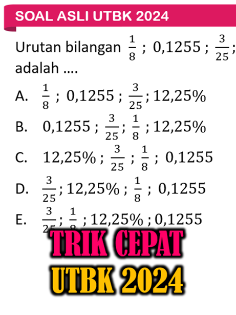 Trik Cepat Soal Asli UTBK 2024 Bilangan #utbk #snbt