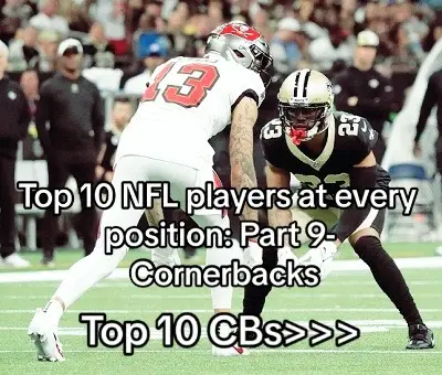 Part 9 of ranking the top 10 of every NFL position. Cornerbacks edition. Do you agree or disagree with my rankings? Who did I miss? #nfl #nflcontent #nfledit #nfledits #nflhighlights #football #chiefs #raiders #ravens #saints #bucaneers #cowboys #falcons #seahawks #dolphins #browns #eagles #flyeaglesfly #whodey #whodat #finsup #packers #broncos #jets #nyjets #SuperBowl #fantasyfootball #fyp #fypage #viral 