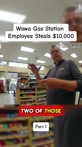 Wawa Gas Station Employee Steals $10,000 #cops #police #fyp #steal #gasstation #wawa #girl #fypage 