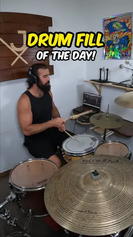 🎶 DRUM FILL of the day in the HERTA style!  Beginner Drum Lesson #drumlessons #drumfill ▶️  Try out this DRUM FILL of the day using the HERTA pattern!  A half bar drum fill where you start on the snare and work your way down the kit.  The RL R L pattern repeats on the SNARE and TOP TOM and then finish with two 16th notes on the FLOOR TOM. ▶️  As always, when you are learning something new, remember to keep the TEMPO down until you are comfortable at the speed you are at. COUNT ALOUD before and during playing and keep notation in front of you to make sure what you're playing is correct. I hope you got something out of this drum lesson! How did you go? Let me know in the COMMENTS! #playdrums #drums #drumsdrumsdrums #drumvideo #drumteacher #drumlesson #drumming #drummer 