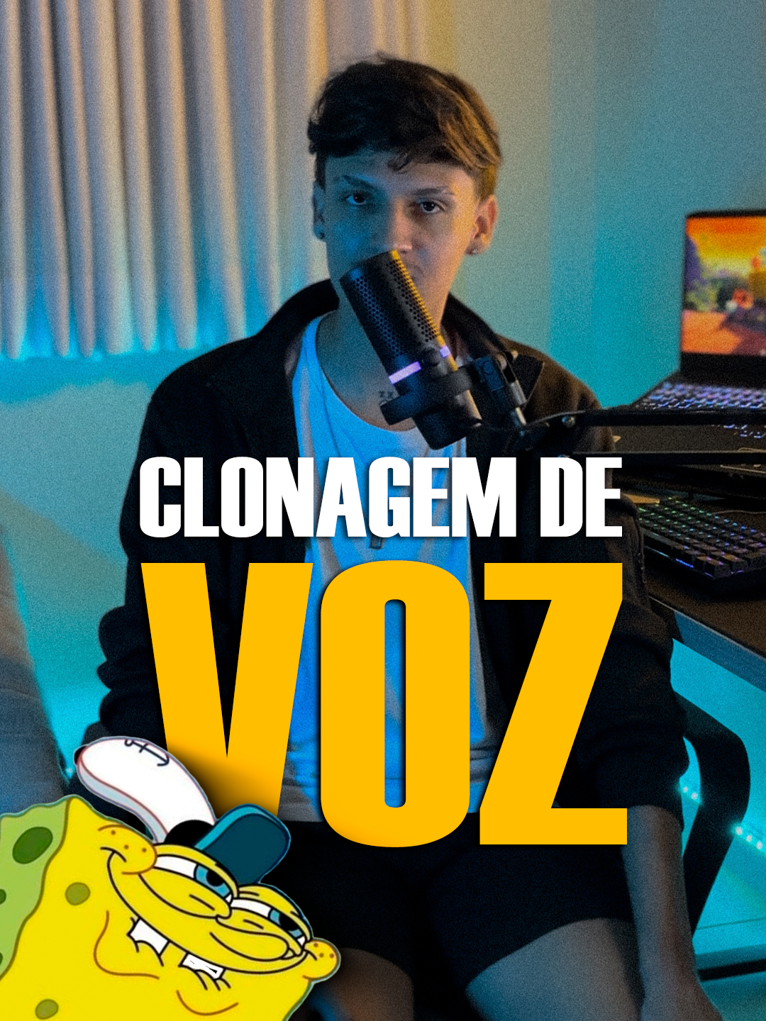 Como clonar a voz de qualquer personagem! #clonagem #desenhoanimado #bobesponja #monetizartiktok #ediçãodevideo