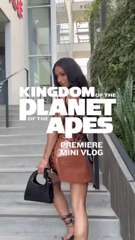 Quick sneak peak from the premiere of the Kingdom of the Planet of the Apes 📽️ #CEO #MercedesMoné 