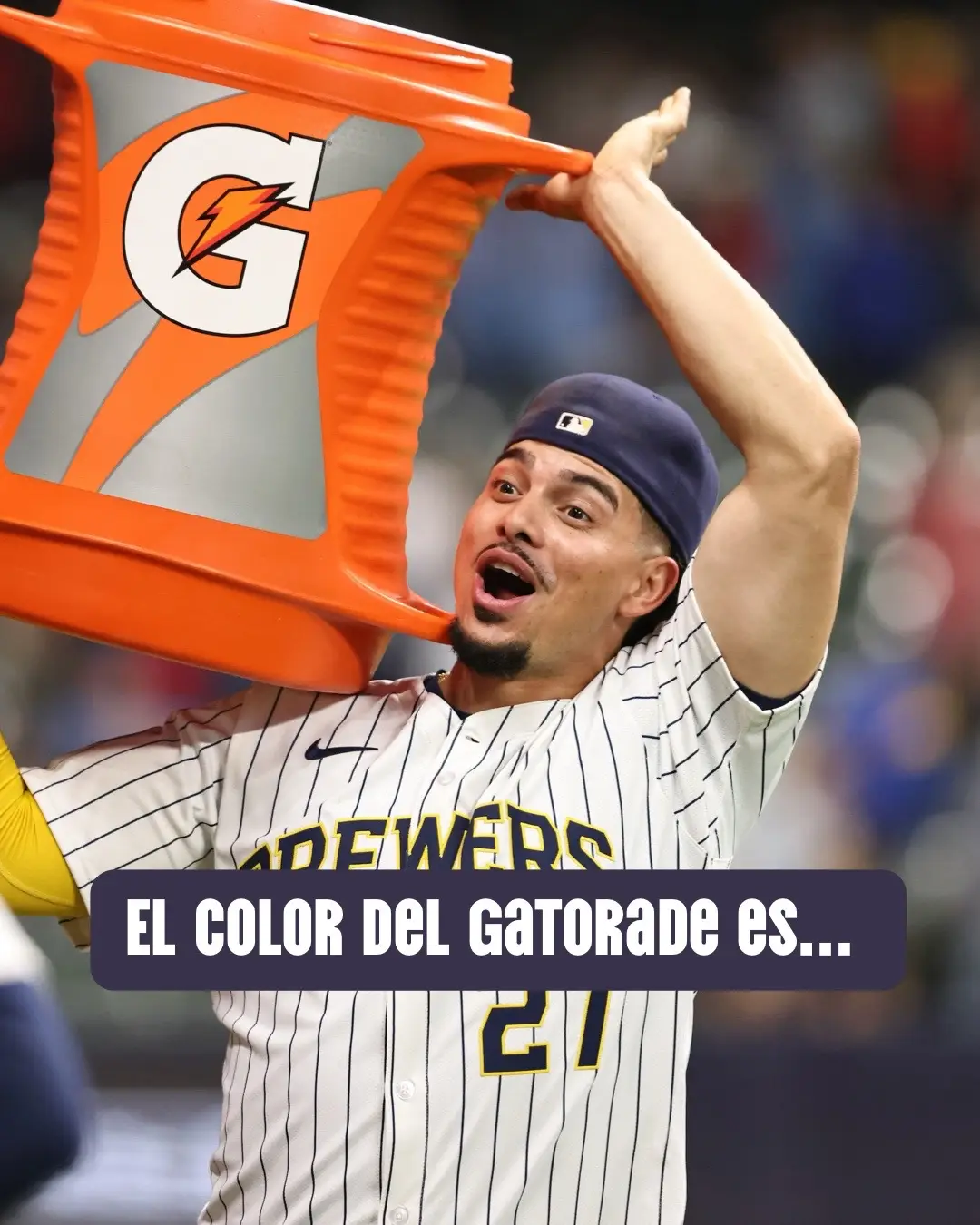 #lasmayores #beisbol #chistesgraciosos #jajaja #gatorade #brewers @Brewers 