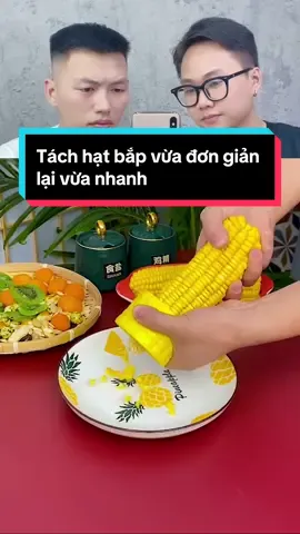 Tách hạt bắp vừa đơn giản lại vừa nhanh #xuhuong #review #anhemreview #tachhatbap 
