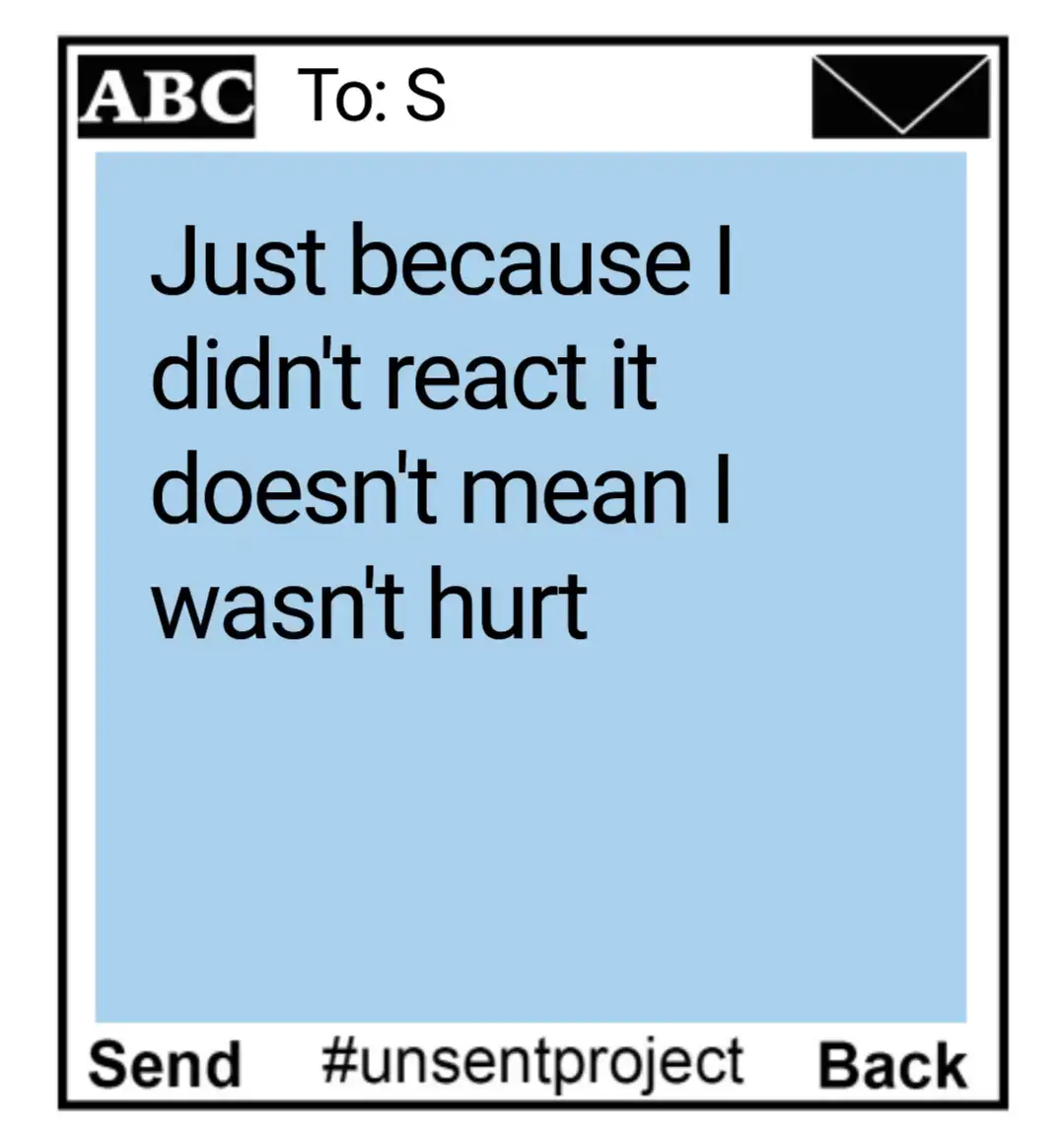 #unsentproject 