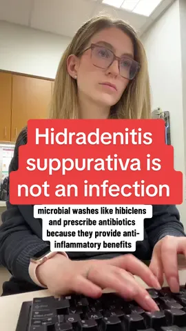 We often prescribe the antibiotic, doxycycline, for example in HS because it provides anti-inflammatory benefits. #dermatology #hidradenitissuppurativa #hidradenitissuppurativaawareness #dermdocheather 