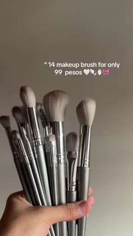 14 set of makeup brush 🥰🤍🌷#fyp #makeupbrushes #makeup #brushes #fypppppppppppppppppppppppp 