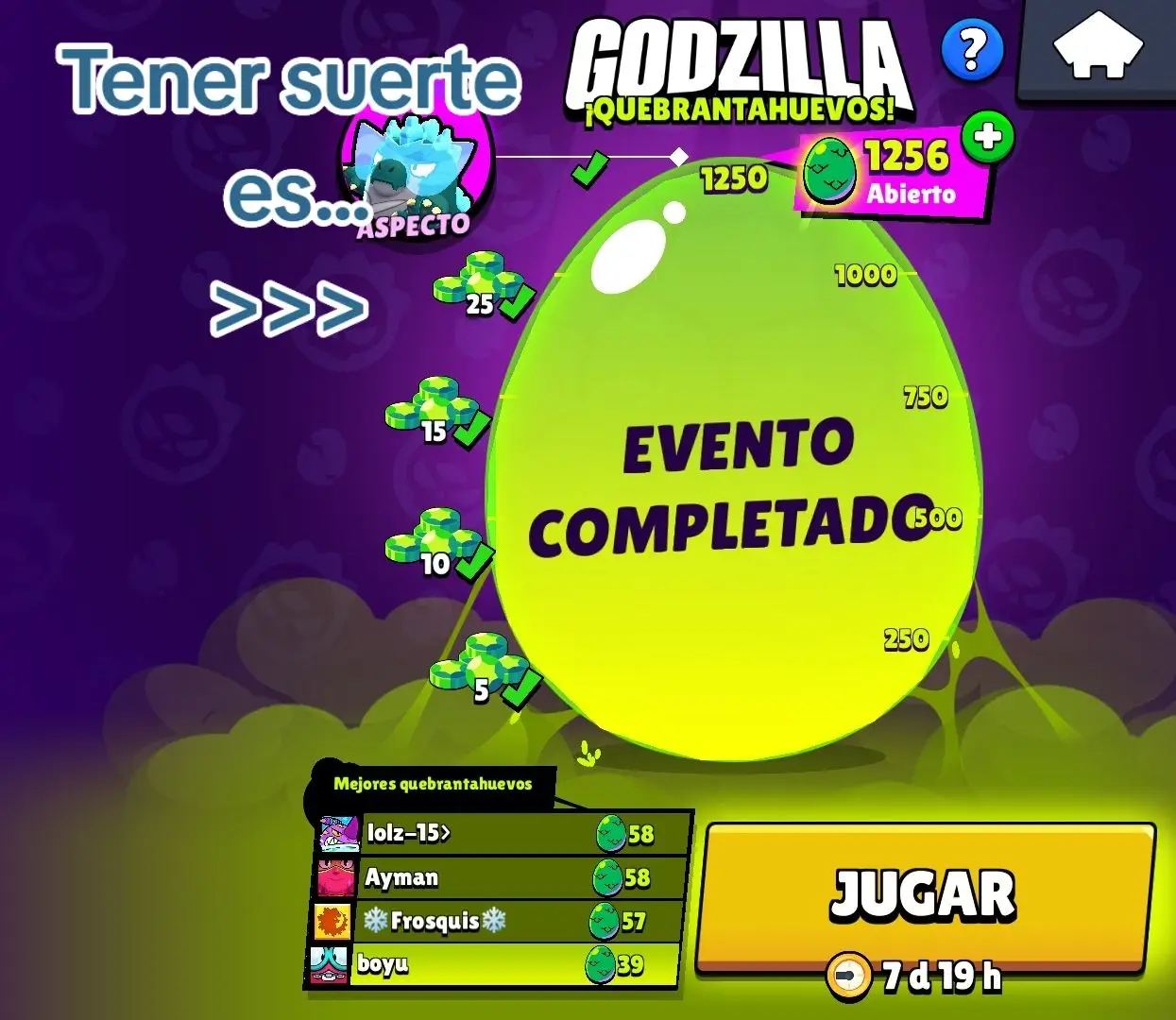 Si te la compraste, enhorabuena. #skin #club #mohoso #dynamike #brawl #brawlstars #dyna #puntos #del #club #juego #godzilla #viral