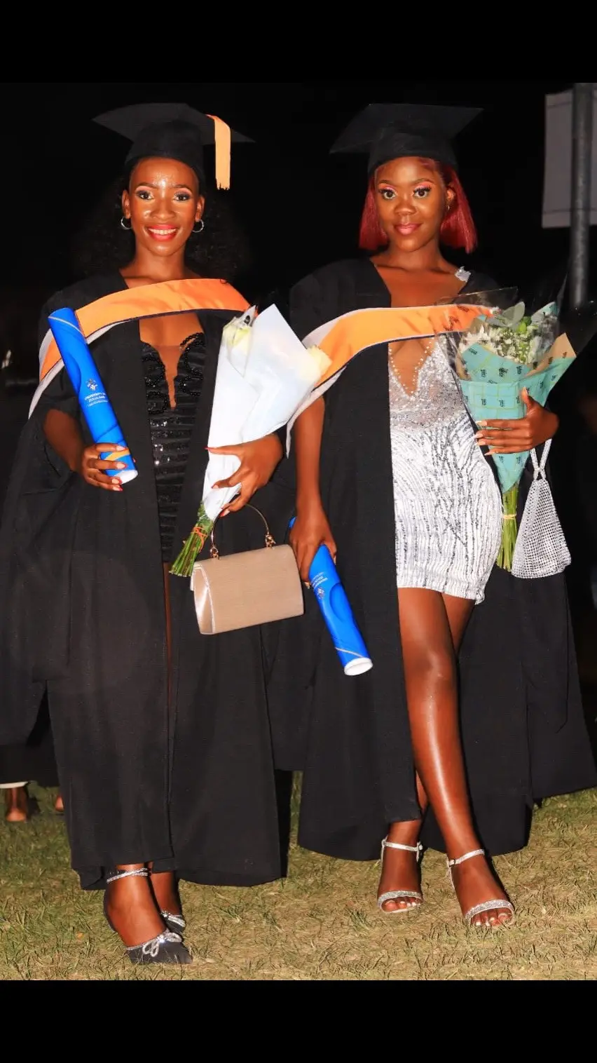 One thing I appreciate about the past 3 years is that I found myself a Genuine sister❤️❤️we Made it my friend!🥹👭 #tiktoksouthafrica #fypシ゚viral #unizulugraduation2024 🤍