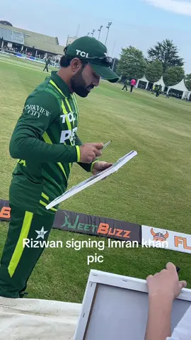 Rizvi bhai signing imran khan pic #Ireland #dublin #pakistan #cricket #imrankhan #rizwan 