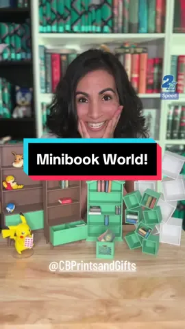 My minibook world continues to grow!  @CB Prints and Gifts  #tinybooks #minibooks #TBRjar #3dprinting #books #BookTok 