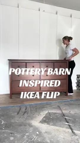 Back again, teaching you to make cheap things look expensive 🫡  I fell in love with this Pottery Barn dresser… but that price tag, is the same as my mortgage 🤢 I grabbed this IKEA dresser with the same shape and set out to try and recreate the look for under $200 ($1,700 savings)  Let me know what you think of the after, everything i used is linked in my bio!  #DIY #fyp #easydiyproject 
