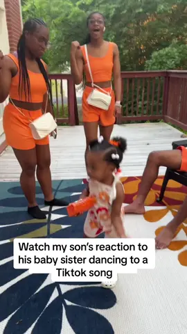 This was the clean version and she just hears beats. She loves to dance to all songs. Her big brother is definitely one of her biggest protectors❤️ #family #bigbrother #babysister #toddlersoftiktok #brother #sister #Love #babiesoftiktok #baby #babies i#blackbabies #babygirl #blackbabygirl #momlife #MomsofTikTok #samandsalina #fyp #viral 