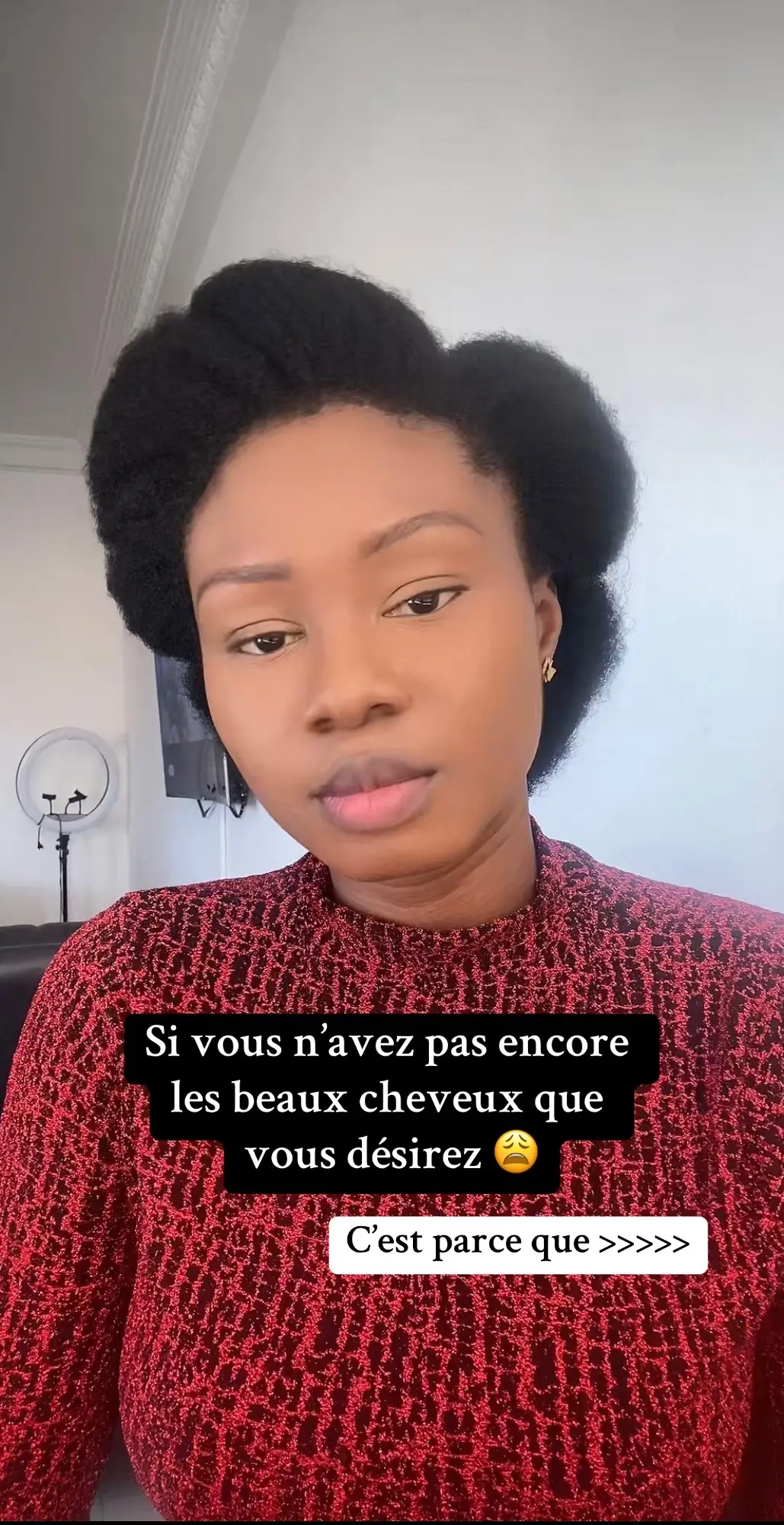 Vos cheveux Afro ont juste besoin de Protection, de Repos et de peu de produits pour être au top de leur forme ✅. Cessez de les maltraiter si vous voulez qu’ils soit beaux et longs ✨ #cheveuxnaturels #cheveuxafro #cheveux #hairstyles #haircare #soinscheveux #cheveuxcrepus #hairtok #fyp 