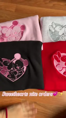 Forgot to post this one 😳💖 #disneyland #matchingsweatshirts #embroiderytutorial #embroideredsweatshirt #hoodie #businessowner 