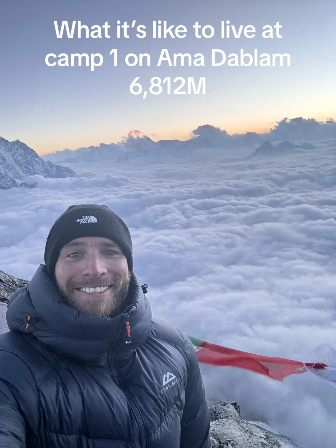 #mountains #himalayas #mountaineer #ourdoors #amadablam #expedition #cloudinversions #nepal #nepalitiktok🇳🇵 #scenery #camp #camping #campinglife #amadablamview #camp1 