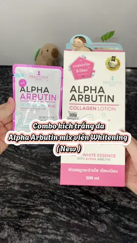 Combo Alpha Arbutin mix viên Whitening nè mấy bà ơi ✨🎀#alphaarbutin #vienkichtrang #alphaarbutin3plus #alphaarbutinuvnew #vienalphaarbutin #trangda #sangda #duongtrangda #battone #xuhuong #thinhhanh #viral #khuuthicham 