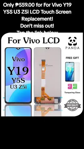 Only ₱559.00 for For Vivo Y19 Y5S U3 Z5i LCD Touch Screen Replacement! Don't miss out! Tap the link below