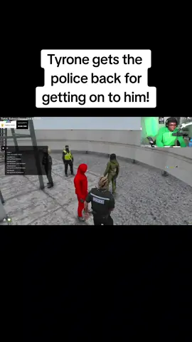 Tyrone gets his own back on the police for getting on to him!! #gta #pcgaming #gtarp #viral #fyp #gaming #roleplay #tyrone #1million #foryoupage #gtaclips @Tyrone @Cz 
