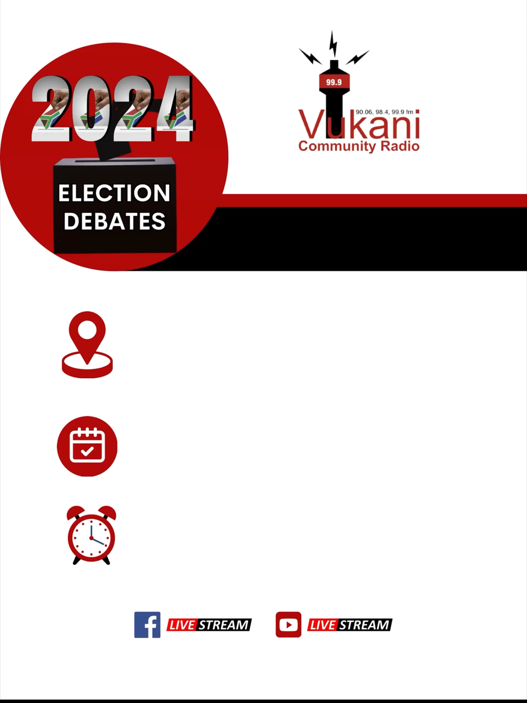 Exciting news 📢 Vukani Community Radio is gearing up for the most crucial conversations of the year - Election Debates 🗳️ Tune in to join the discussion as we kickstart the debates on 14 May 2024 in Sakhisizwe Local Municipality @ Cala Town Hall from 6pm-9pm. Hear from candidates, and make informed choices. You voice matters! #2024election #electiondebates #voting #fyp #fypシ゚viral #fypage