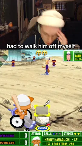 he aint been playing right for weeks 🤣 #backyardbaseball #gaming #gamer #fyp 