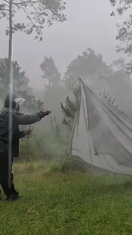 relaxing camp in rain #camping  #solocamping  #campingvibes  #rain  #Outdoors 