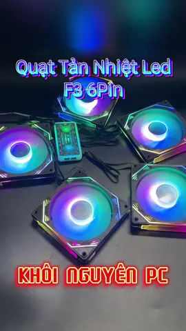 Quạt tản nhiệt Led RGB F3 chuẩn 6pin. #xuhuong #thinhhanh #phukienmaytinh #quatxedien #quattannhiet #coolmoon #decor #DIY #fanrgb #fanled 