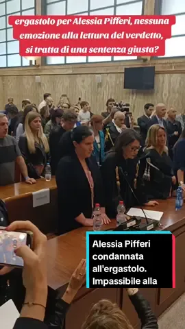 Alessia Pifferi condannata all'ergastolo, sentenza giusta? Eccola impassibile alla lettura del verdetto. #cronaca #cronacanera #tv #crime 