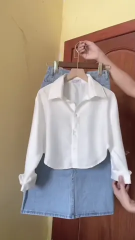 Tita outfits na sobraaaang elegant 😍 kaya check out na sa yellow basket for your ootds! 🫶 #skirt #denimskirt #longskirt #skirts #titaoutfits #longsleeve #pololongsleeve #whitelongsleeve #fyp #fypシ゚viral #foryou #foryoupage #foryoupageofficiall 