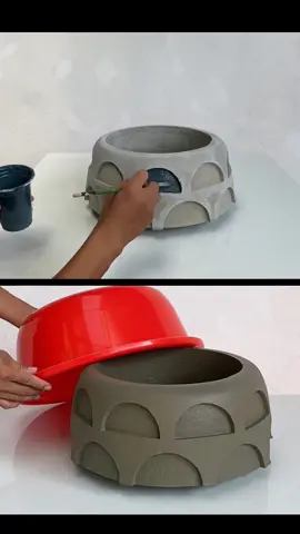 Cement pot making idea #DIY #handmade #fyp #viralvideo #usa #newyork 