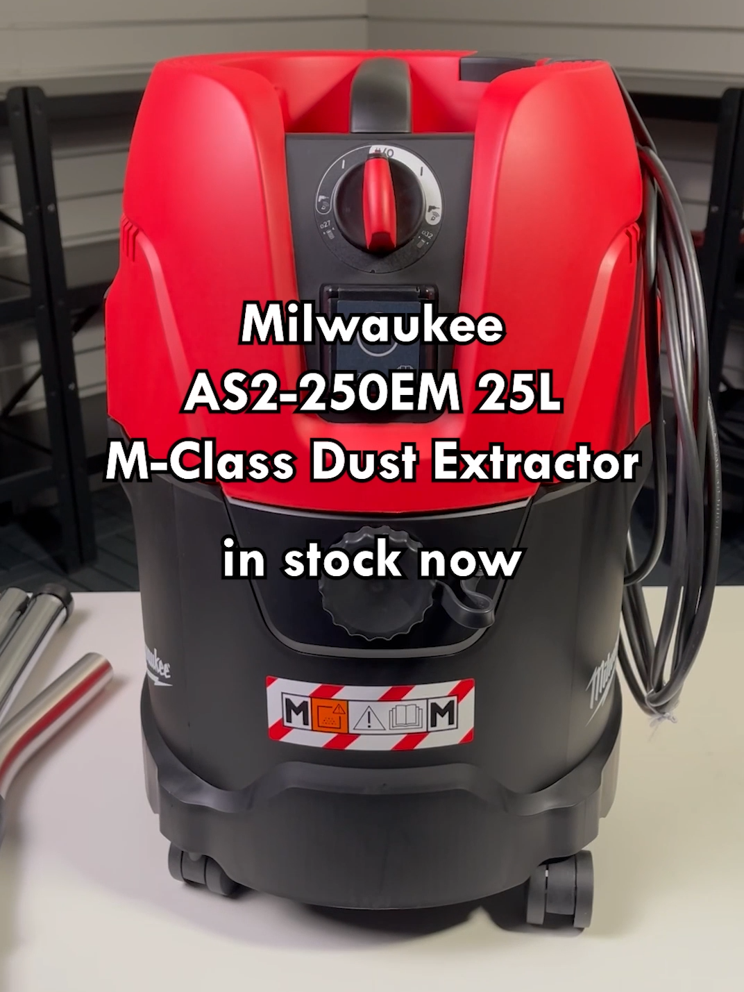 Dust be gone! 👋 The new 240V Milwaukee AS2-250EM 25L M-Class Dust Extractor is available now. Clean up your workspace or job site in no time.   ✅ M class certified vacuum  ✅ Durable PET HEPA filter ✅ Bluetooth remote control ✅ Power outlet with auto start and stop ✅ Fully anti-static system ✅ Semi-axle back wheels  ✅ Safety inlet cap for no dust leakages Shop now at UK Planet Tools! #ukplanettools #milwaukee #milwaukeetools #newmilwaukee #newproducts #dustextractor #toolsofthetrade #asmr #unboxing