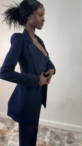 A mint fabric 3 piece suit. Made on preorder at ksh.6000. 