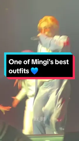 One of Mingi's best outfits 🔥💙 #mingi #ateez #outfit #mingiateez #live #concert #performance #saymyname #atiny #kpop #ateez_official_ #ateezatiny #mingiedit #fyp