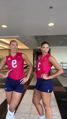 Skinner Sisters take on VNL🥰  #volleyball #usa #vnl #sisters 